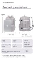 Mochipa de viaje Avion Cabin with USB 46cm * 30cm * 16-26cm - details 12