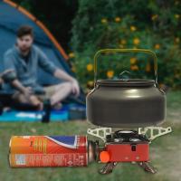 Mini estufa de barbacoa portátil para exteriores, estufa cuadrada pequeña plegable, estufa de tanque de gas para picnic, estufa de cassette para acampar - details 1
