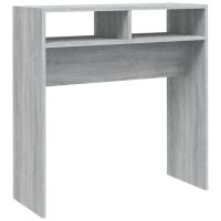 vidaXL Mesa consola madera de ingeniería 78x30x80 cm Blanco, Negro, Roble Sonoma Mesa de sofá Mesa de Entrada para Salón Consola de Entrada Mueble Recibidor Mesita Mesa auxiliar Salon - details 4