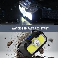 VASTFIRE Linterna De Corbata Recargable Con Luz Blanca Roja Verde Sensor De Movimiento Ajustable 14 Modos Impermeable Para Camping Senderismo Pesca Ciclismo - details 7