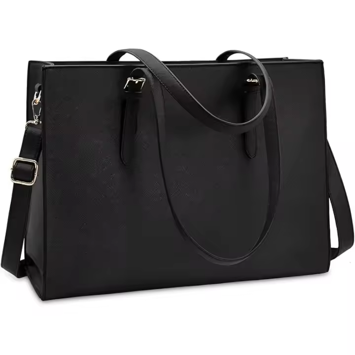 Bolso Mujer Bolsos Bandolera para Ordenador Portátil 15.6 Pulgadas Impermeable Bolsos de Mujer Cuero PU Universidad Shopper Bolsa Tote - 1