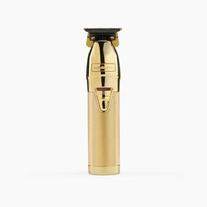 BabyLiss Pro Máquina Gold SkeletonFX Trimmer - Máquina de Corte de Precisión Inalámbrica - Color Dorado - FX7870GE - Cortapelos Profesional - Cuchillas DLC de Titanio en T de 40mm - 1
