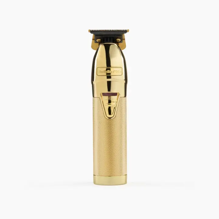 BabyLiss Pro Máquina Gold SkeletonFX Trimmer - Máquina de Corte de Precisión Inalámbrica - Color Dorado - FX7870GE - Cortapelos Profesional - Cuchillas DLC de Titanio en T de 40mm - 1