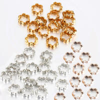 50pcs De Capas De Bolas Espaciadoras En Forma De Flor 12mm Para Hacer Joyas DIY Accesorios Para Collares Y Pulseras - details 0