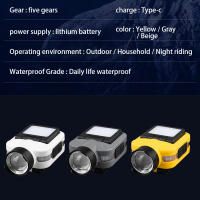 Linterna Frontal LED COB Sensor USB Recargable Con Batería Integrada Para Pesca Y Camping Luz De Cabeza Con Clip Para Gorra - details 14