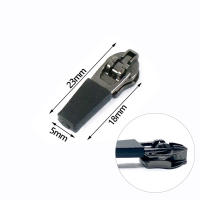 10pcs Cabezas De Cierre De Cremallera Impermeables 3# 5# Para Inserción Reversa En Nylon Invisible Accesorios Para Bricolaje De Bolsas - details 1