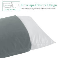 2Pcs Fundas Para Almohada Satén Cómodas Para El Cabello Y La Belleza Fundas Para Almohadas De Dormitorio Decoración Del Hogar - details 7