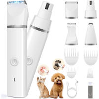 Kit De Aseo Para Perros Y Gatos Recortadora De Pelo Batería Recargable Silenciosa Cortador De Uñas Y Afeitadora Para Mascotas - details 0