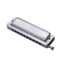 SW1040 Armónica Cromática De Cisne 10 Agujeros 40 Tonos En Clave De C Plata Con Caja Exquisita Armónica Para Música - details 1