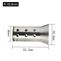 Silenciador De Motocicleta Universal Removible 50.8mm 60mm Para Escape Moto Catalizador DB Killer - details 6