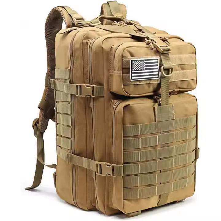 Mochila táctica militar de gran capacidad de 50L para hombre, mochila suave 3P impermeable para exteriores, mochila para insectos, senderismo, Camping y caza, GenericA - 1