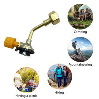 Adaptador De Recarga De Tanque De Gas 1Pc Conector Directo Para Butano Cilindro Ideal Para Picnics Al Aire Libre Material Metálico - details 4
