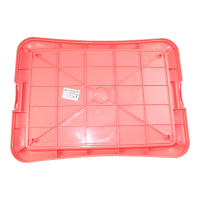 SMELL & SMILE  Bandeja Sanitaria de Adiestramiento Inodoro Interior para Perros Aseo Mascotas Bandeja de Entrenamiento para Mascotas Orinal para Perros Color Rosa(L 64 x 47cm) - details 1
