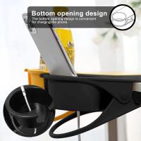 Soporte para Taza de Bebida Plástico de la Creativa Portavasos Mesa Botella Stand Bebidas,Soda,café,Taza Clip Portavasos Diseño de Clip Soporte de Taza Abrazadera para el Hogar y la Oficina (BLANCO) - details 1