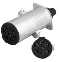 Adaptador De Enchufe Para Remolques Plug N Typ 7 Puertos Plástico 24V Para Luces De Freno Indicadores Lámpara Antiniebla - details 3
