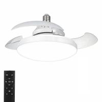 Lámpara Ventilador Karawan de Techo LED Blanco 40cm con Mando a Distancia, Aspas Retráctiles, 4 Velocidades, Luz Regulable y Funcionamiento Silencioso - details 0