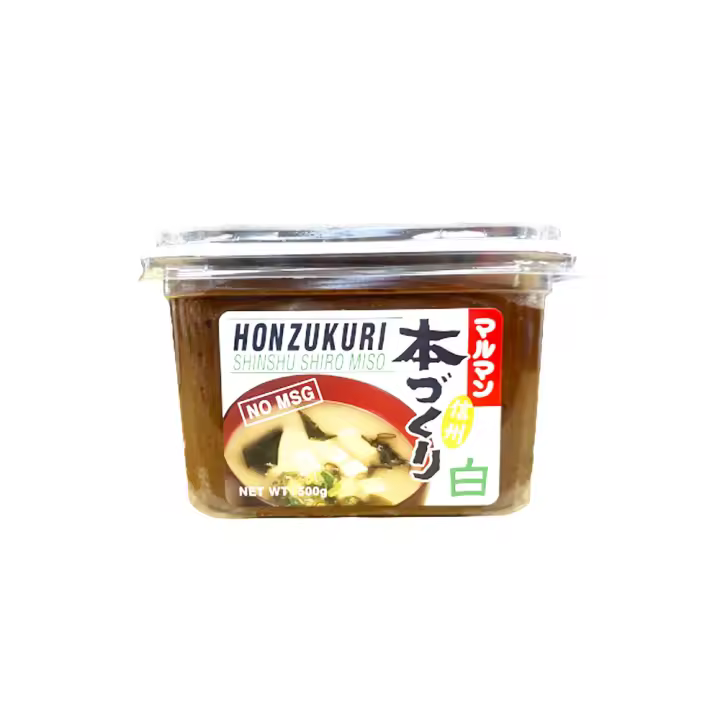 Shiro Miso – Miso blanco japonés tradicional 300g Dashi miso 300g Pasta de Miso Blanco Honzukuri 500g Pasta de Miso Rojo Aka Miso Honzukuri 500g - 1