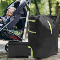 Bolsa De Almacenamiento Para Carrito De Bebé Impermeable De Tela Oxford Con Correa Ajustable Para Viaje En Tren Bolsa De Puerta De Verificación Con Estuche De Viaje - details 0