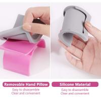 Almohadilla De Uñas En Forma De U De Silicona 1pc Soporte Para Mano Desmontable Para Salon De Uñas Herramientas De Mano - details 3