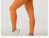 Pantalones De Yoga De Cintura Alta Con Acabado Frosted Para Mujer Pantalones De Entrenamiento Y Fitness Con Levantamiento De Glúteos Talla Fija Secado Rápido Y Sin Hierro Leggings De Exterior - details 8
