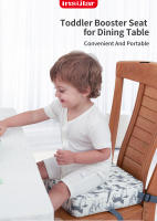 Asiento Ajustable Para Niños INSULAR Almohadilla De Apoyo Para Comedor Con Enchufe Removible Y Seguridad Para Bebés Adaptado Para Edades 7-12m Hasta 13-24m Material De Muebles Padded Floral Unisex - details 0