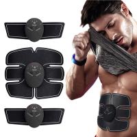 Entrenador Muscular Eléctrico Inalámbrico Para Hombres Y Mujeres 8 Pack 6 Pack Masajeador De Fitness Para Abdominales Material PU ABS Color Negro - details 0