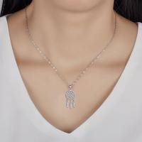 Collar extensible de plata de ley 925 con colgante de pluma tribal atrapasueños, para hombres y mujeres - details 2
