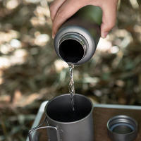 Botella De Deporte De Titanio Tomshoo 1L a Prueba De Fugas Single-layer Ultraligera Para Camping Y Exteriores 750ml Taza Pot Drinkware - details 17