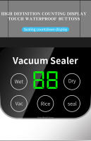 Máquina Selladora De Alimentos Eléctrica Con ExTRACTOR De VACÍO Seco/Húmedo Pantalla Digital Botones Táctiles Desmontaje Para Limpieza - details 3