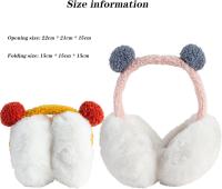 Pcs Orejeras Plegables Orejeras de Felpa Para Mujer cálidas y acogedoras orejeras de invierno Plegable Tamaño Ajustable orejeras - details 1