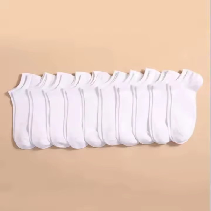 Calcetines Cortos Ligeros Para Mujer 10/20/30 Pares Perfectos Para Verano Y Viajes Disponibles En Varios Tamaños Calcetines De Algodón Tejidos a Mano - 1