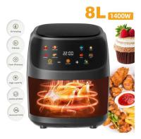 1400W Air Fryer, LED Touchscreen Display Oil Free Air Fryer, 8L Capacity Multi-function Hot Sale air fryers,8 Cooking Modes Oven - details 0