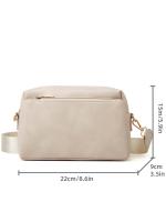 Bolso De Hombro Para Mujer PU Nueva Multi Cremalleras Pequeño Anti Salpicaduras Bolso Cruzado Cuadrado Pequeño De SHI WEI YA - details 7