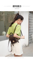 Nueva Mochila Para Mujer Moda Casual Con Estampado Cierre De Puntera Pequeña Mochila De Libros Material PU Con Lining De Poliéster - details 10