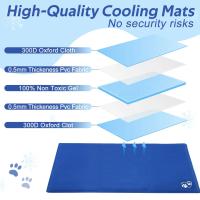 Alfombra Refrescante para Perros, 50 x 65 cm, 50 x 90 cm, Alfombra Refrescante Gatos, Calchoneta Refrescante para Mascotas, Impermeable, almohadilla de refrigeración lavable de verano para perros - details 2