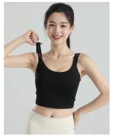 Sujetador Deportivo De Verano Para Mujer Con Espalda Nuca Integrada Y Shockproof Para Correr Y Yoga Top De Chaleco Vestido Exterior - details 6