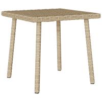 vidaXL Mesa centro jardín rectangular 40x40x37 cm en color Marrón/Beige/Gris claro y más | estructura resistente ideal para salón dormitorio o estudio - details 1