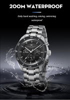 Reloj Mecánico Para Hombre Welly Merck WM170 Resistente Al Agua 200M Estilo Casual Clásico Y Business Con Fase De La Luna Material De Acero Inoxidable - details 7