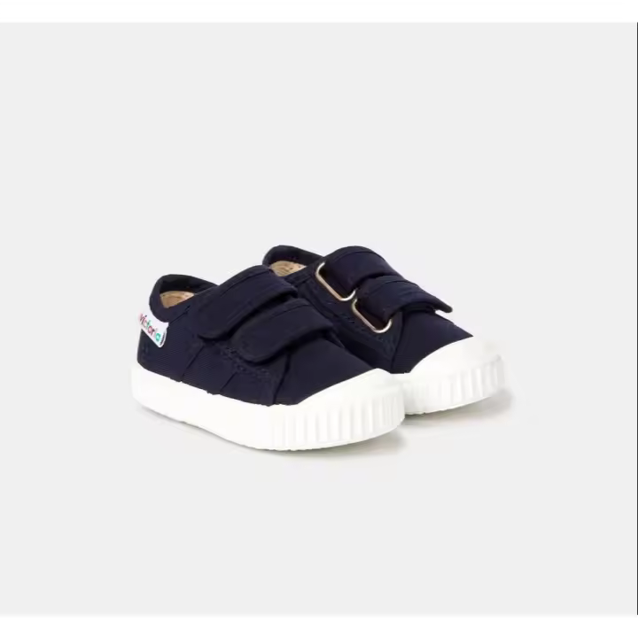Zapatillas lona 2 velcros color marino Victoria - 1