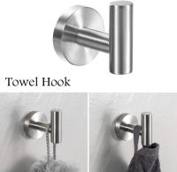 6 piezas, Toallero de Pare de Maple inoxidable, Juego de toalla de pieza para baño, ORO, Accesorios de baño y Cocina - details 1