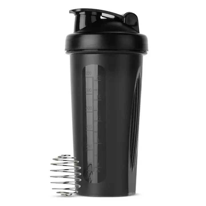 Botella De Fitness 600ml Portátil 20oz Shaker Para Proteínas Ideal Para Entusiastas De La Fitness Y Atletas Material ABS - 1