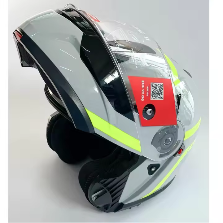 Casco Modular LS2 Strobe II KPA 2206 Autox Grey H-V Yellow 06 - 1