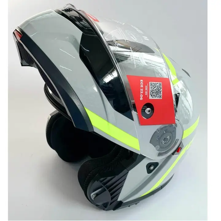 Casco Modular LS2 Strobe II KPA 2206 Autox Grey H-V Yellow 06 - 1