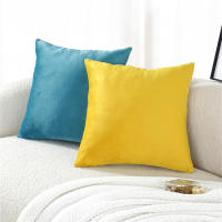 Cubiertas De Cojín Suaves De Terciopelo 45x45cm Lavables Cubierta De Almohada Decorativa Cuadrada JAF093 Para Sofá Silla - details 2