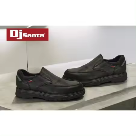 DJ SANTA Zapato Sport Piel Negro HombreReferencia: 4152 Negro DJ SANTA Zapato hombre, cómodo con un diseño sport. Fabricado todo en piel negro bombeada con la plantilla termo conformada extraible  y Forro en microfibra. Ajust - 1