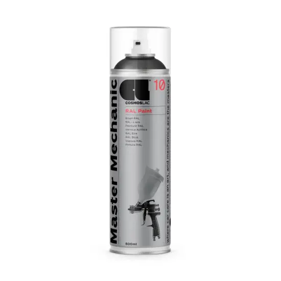 CL COSMOS LAC SPRAY PINTURA NEGRO MATE RAL 9005 10C MASTER MECHANIC 500 ML - 1