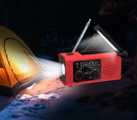 Radio Portátil Multifuncional Con Luz Y Generador De Energía Manual FMAM Solar Carga USB Para Adultos Con Altavoz Integrado Y Linterna - details 7