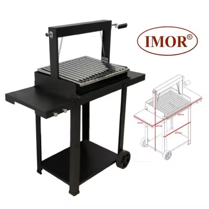 Barbacoa modelo montevideo 40 x 57,5 con ruedas imor080660 - 1