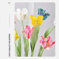 Tulipán Artificial De Pájaro 69CM En Colores Rosa Ligero Blanco Naranja Amarillo Azul Para Decoración De Hogar Hotel Boda Fotografía Props Impresión 3D Hidratante - details 7