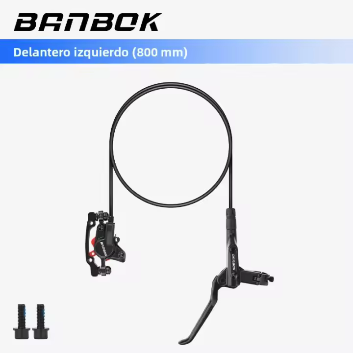 Freno De Disco Hidráulico BANBOK MTB 2 Pistones Calipero De Aceite Con Tubo De 800/1450mm Y Rotor De 160mm Palanca De 3 Dedos Para Bicicletas Piezas De Repuesto - 1